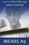 1920-21 Buck Herzog H&B Louisville Slugger Professional Model Game Used Side Written Bat - Chicago Cubs -  Giants - Reds -  Louisville -  Dead Ball Era  (MEARS A9) 