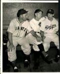 1942 Mel Ott New York Giants Leo Durocher Brooklyn Dodgers "The Sporting News Collection Archives" Original Photo (Sporting News Collection Hologram/MEARS Photo LOA)