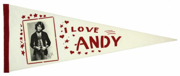 1970s Andy Gibb Bee Gees Photo Pennant 