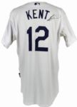 2007 Jeff Kent Los Angeles Dodgers Game Worn Home Jersey (MEARS A10) (Steiner)
