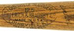 1946-48 Al Lopez H&B Louisville Slugger Professional Model Game Used Bat (1 of 1) Pittsburgh  Pirates - Cleveland Indians (MEARS A5.5) 