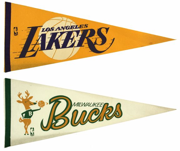 1970s NBA Pennant - Lot of 16 w/ Boston Braves Cincinnati Royals Baltimore Bullets 
