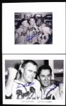 1950s Milwaukee Braves Signed Photo - Lot of 10 - JSA