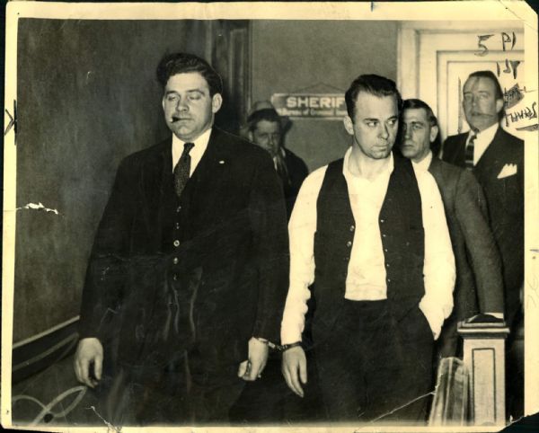 1934 John Dillinger "The Chicago Sun Times Archives" Original 8" x 10" Photo (Chicago Sun Times Hologram/MEARS Photo LOA)