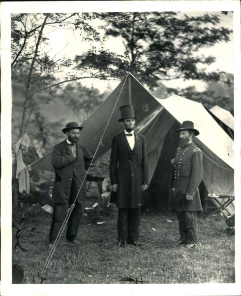 1862 Abraham Lincoln General McClernand "The Chicago Sun Times Archives" Modern Print (Chicago Sun Times Hologram/MEARS Photo LOA)