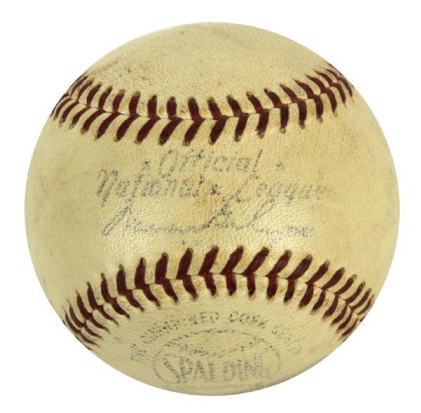 1958-69 ONL (Giles) Game Used Baseball - MEARS 