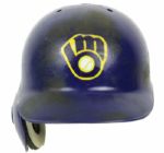 1993 Billy Spiers Milwaukee Brewers Game Worn Helmet - MEARS 