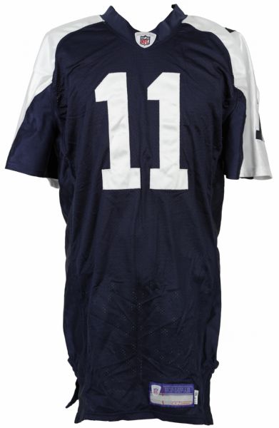 2005 Drew Bledsoe Dallas Cowboys Game Issued Alternate Home Jersey (MEARS Auction LOA) (Prova Group)