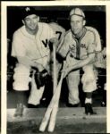 1945 One-Armed Pete Gray One-Legged Burt Shepard Meet "The Sporting News Collection Archives" Original 8" x 10" Photo (Sporting News Collection Hologram/MEARS Photo LOA)