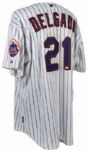 2008 Carlos Delgado New York Mets Game Worn Jersey w/ MLB Hologram & (MEARS A10) LOA 