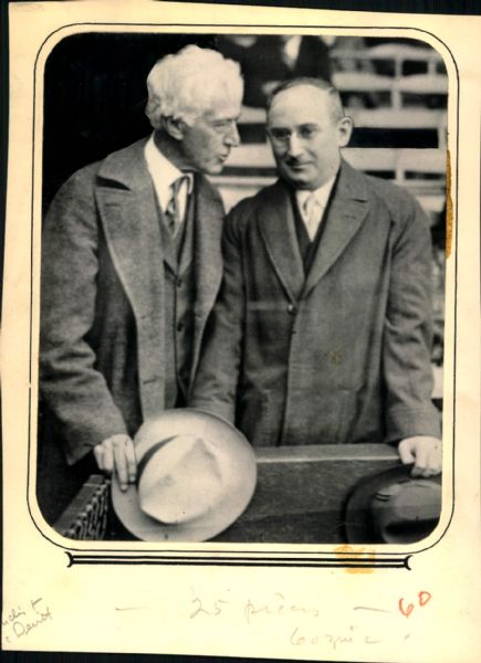 1939 Judge Kenesaw Landis Judge Harry McDevitt "The Sporting News Collection Archives" Original Photos (Sporting News Collection Hologram/MEARS Photo LOA) - Lot of 2