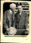 1939 Judge Kenesaw Landis Judge Harry McDevitt "The Sporting News Collection Archives" Original Photos (Sporting News Collection Hologram/MEARS Photo LOA) - Lot of 2