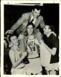 1948-56 George Mikan Minneapolis Lakers The Sporting News Collection Archives Original Photos (Sporting News Collection Hologram/MEARS Photo LOA) - Lot of 3