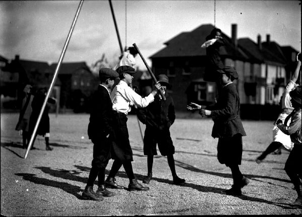 1910 circa Sandlot Game in Detroit Original Glass File Negative (Detroit News Hologram/MEARS Auction LOA)