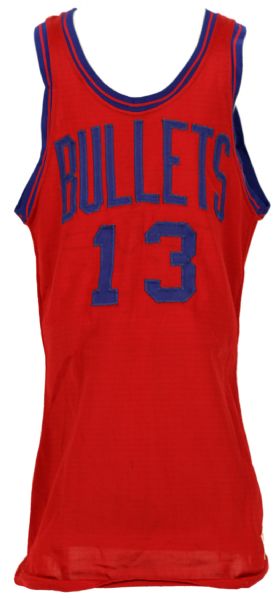 1960s circa Baltimore Bullets Salesman Sample/Protoype Jersey (MEARS Auction LOA)