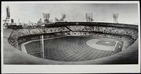 1961 Tiger Stadium Detroit Tigers First Generation Oversized 7.25" x 14" (Detroit Free Press) Photo