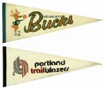 1970s NBA Pennant - Lot of 16 w/ Boston Braves Cincinnati Royals Baltimore Bullets 