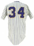 1981 Rollie Fingers Milwaukee Brewers Game Used Home Uniform - Jersey & Pants - From MVP & Cy Young Award Winning Season (MEARS A10)