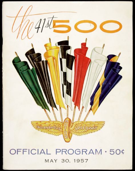 1957 Indianapolis 500 Official Program Indy