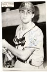 1957 circa Frank Torre Milwaukee Braves Signed Postcards - Lot of 2 - JSA