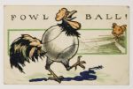 1909 Fowl Ball Postcard