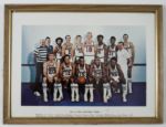1970-71 Philadelphia 76ers 8x10 Photo + 1973 Harlem Globetrotters Yearbook