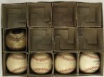 Collection of Game Used Baseballs In Original MacGregor Sporting Goods Box - Lot of 5 Baseballs 