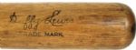 1922-27 Duffy Lewis H&B Louisville Slugger Professional Model Game Used Bat - Boston Red Sox - Salt Lake City PCL - New York Yankees (MEARS A7.5)