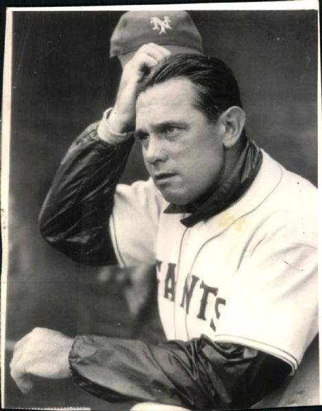 1938 Bill Terry New York Giants "The Sporting News Collection Archives" Original 5.5" x 7" Photo (Sporting News Collection Hologram/MEARS Photo LOA)