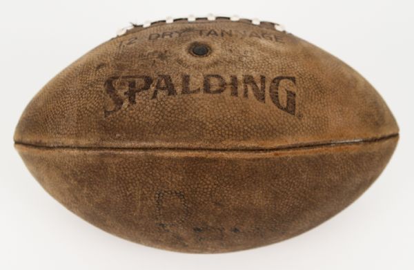 1960s circa Spalding Official J5-V Intercollegiate Used Football