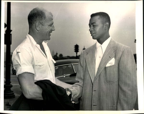 1947-56 Larry Doby Cleveland Indians "The Sporting News Collection Archives" Original Photos (Sporting News Collection Hologram/MEARS Photo LOA) - Lot of 10