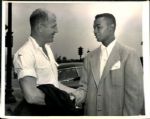 1947-56 Larry Doby Cleveland Indians "The Sporting News Collection Archives" Original Photos (Sporting News Collection Hologram/MEARS Photo LOA) - Lot of 10