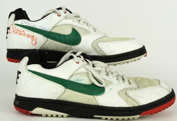 1993 Green Bay Packers Game Worn Turf Shoes - MEARS 