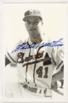 1953-55 style Eddie Mathews Signed Milwaukee Braves Postcard (JSA)