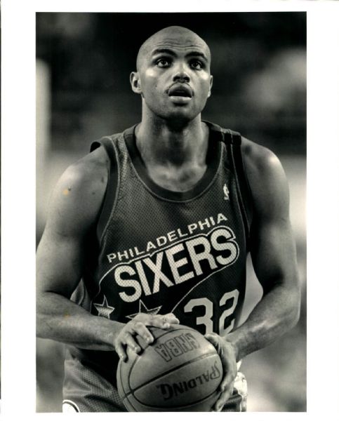 1986-92 Charles Barkley Philadelphia 76ers "The Sporting News Collection Archives" Original 8" x 10" Photo (Sporting News Collection Hologram/MEARS Photo LOA) - Lot of 10