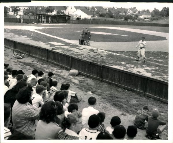 1957 Bob Feller Cleveland Indians "The Sporting News Collection Archives" Original 8" x 10" Photo (Sporting News Collection Hologram/MEARS Photo LOA)