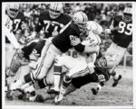 1960s Ray Nitschke Green Bay Packers Tackles Fellow Hall of Famer Lenny Moore Original 8" x 10" Photo 