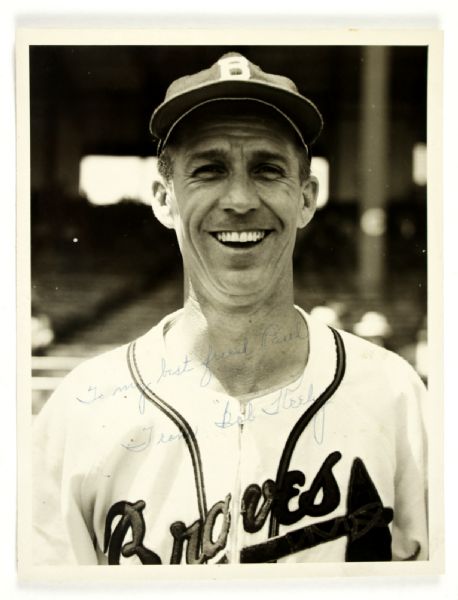 1952 Bob Keely (dec. 2001) Signed Boston ( Milwaukee Braves ) 8x10 Photo (JSA)