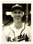 1952 Bob Keely (dec. 2001) Signed Boston ( Milwaukee Braves ) 8x10 Photo (JSA)
