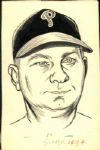 1934-60 Philadelphia Phillies The Sporting News Original Illustration Artwork (Sporting News Collection Hologram/MEARS LOA) Unique, 1:1 - Lot of 7