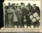 1934 Connie Mack Babe Ruth "Sporting News Collection Archives" Original Photo (Sporting News Collection Hologram/MEARS Photo LOA)