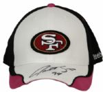 2009 Justin Smith San Francisco 49ers Game Worn Cap PSA/DNA NFL Auctions Certificate 