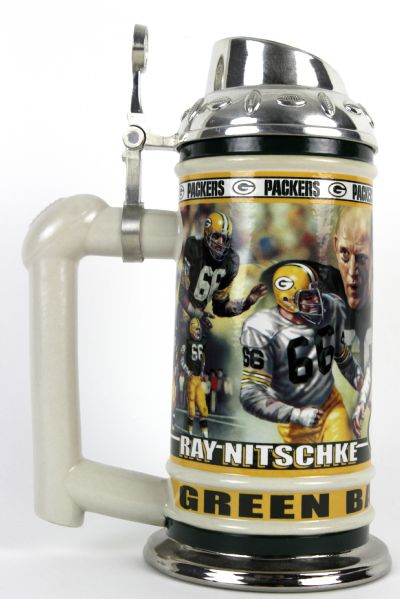 1990s Ray Nitschke Green Bay Packers Stein