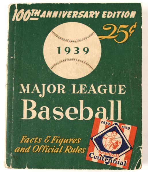1937-39 Major League Baseball Facts & Rule Book Lot (3)
