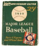 1937-39 Major League Baseball Facts & Rule Book Lot (3)