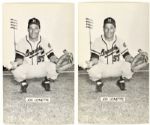 1950s Milwaukee Braves Postcard - 12 With Stan Musial Hank Aaron & Other Superstars 