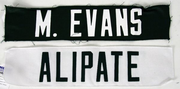 1970s - 2000s Green Bay Packers Jersey Game Used Nameplate Lot of (14)