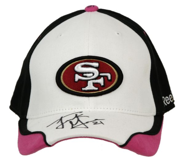 2009 Frank Gore San Francisco 49ers Game Worn Signed Cap PSA/DNA NFL Auctions Certificate 