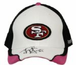 2009 Frank Gore San Francisco 49ers Game Worn Signed Cap PSA/DNA NFL Auctions Certificate 