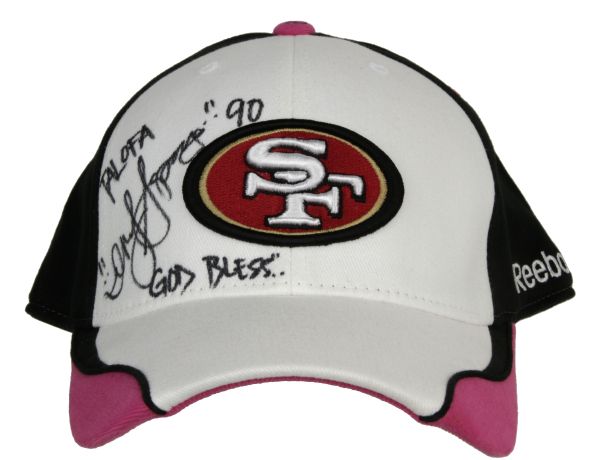 2009 Isaac Sopoaga San Francisco 49ers Game Worn Signed Sideline Cap PSA/DNA NFL Auctions Certificate